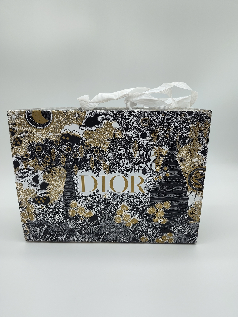 DIOR Beauty Mini Lady Dior Style Tote Gold Charm Canvas Top Handle Gift Set GWP - Picture 2 of 15